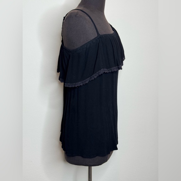 TORRID One Shoulder Black Flowy Blouse - Picture 2 of 5